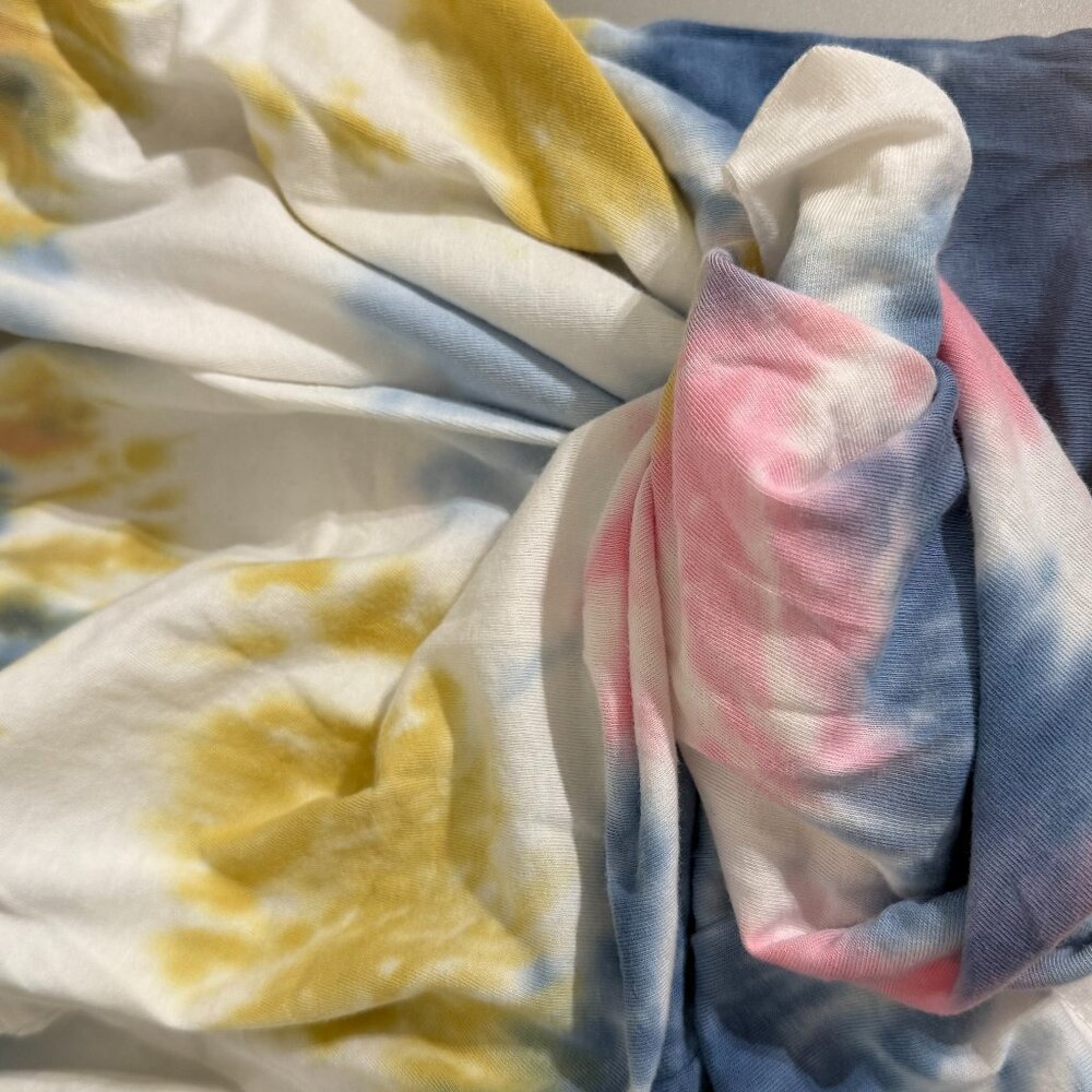 Tie Dye Cotton T-Shirt Short Sleeves Multi XL - Picture 4 of 7
